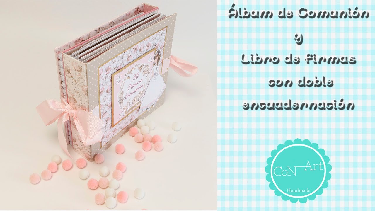 Álbum Comunión y libro de firmas con 