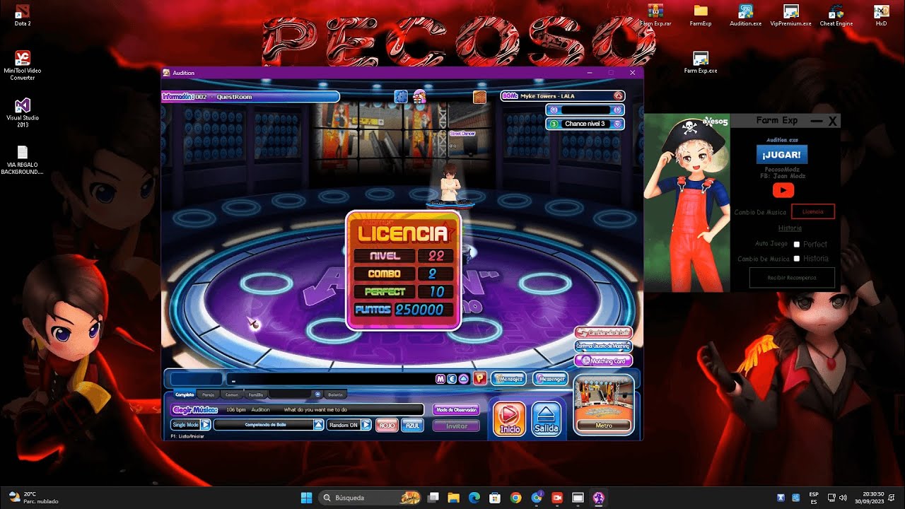 🕵❌Farm Exp ( Free) // Audition Latino // 30-09-2023 🕵❌