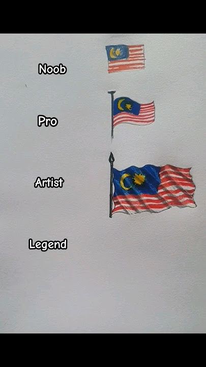 Draw Malaysia Flag! #drawing #tutorial #art #easydrawing #satysfying #shorts