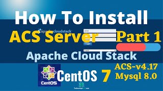 How To Install Apache Cloud Stack Management Server v4.17 Mysql 8 On Centos 7