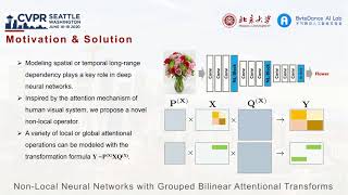 Non-Local Neural Networks With Grouped Bilinear Attentional Transforms