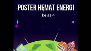 Cara membuat poster hemat energi kelas 4SD di ms. paint