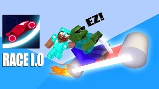 Monster School: RACE I.O CHALLENGE - Minecraft Animation