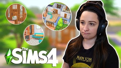 Panicking while trying to build a house in 10 minutes...in The Sims 4