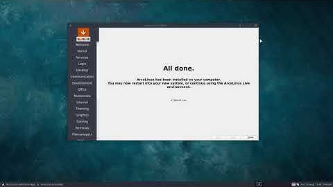 ArcoLinux : 1607 How to install ArcoLinuxD and install spectrwm - MBR no swap