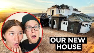 WALKING THROUGH OUR NEW HOUSE! Home Building Update