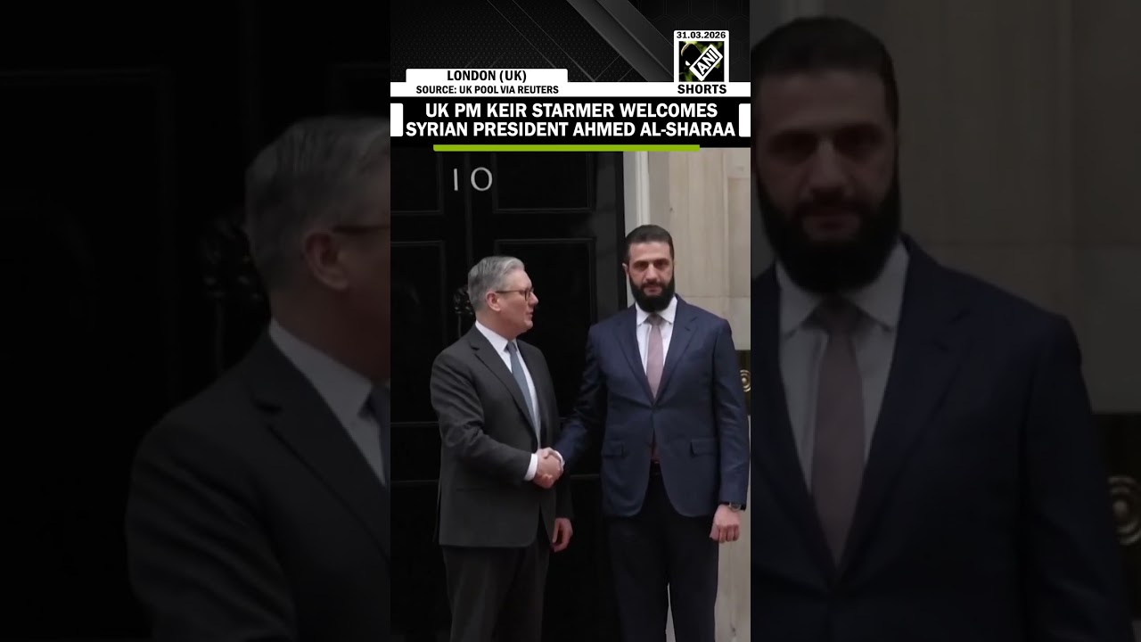 UK PM Keir Starmer welcomes Syrian President Ahmed al-Sharaa at Downing Street in London