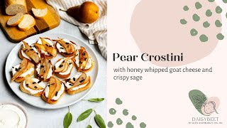 Pear Crostini Recipe Daisybeet