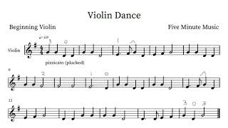 Beginning Violin Dance (Sheet Music Play-Along) screenshot 5