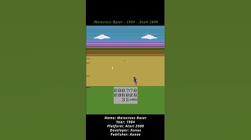 Motocross Racer - 1984 - Atari 2600 ( Atari VCS ) (Shorts) #games #atari #atari2600 #atarivcs #game