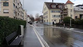 Switzerland, Herrliberg feldmeilen walking in the city with beautiful views of lake Zürich