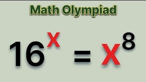 A Nice Exponential Problem | Math Olympiad | Can you solve it???