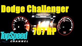 2015 Dodge Challenger SRT Hellcat V-8 6.2 707 HP acceleration 0-300 km/h