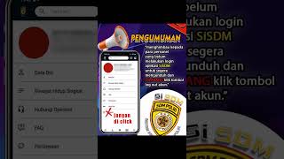 Aplikasi SiSDM polri bertujuan untuk memberikan pelayanan informasi tentang SDM polri