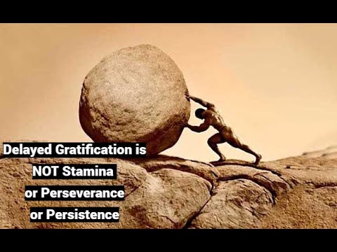 Video thumbnail — Delayed Gratification is NOT Stamina or Perseverance or Persistence