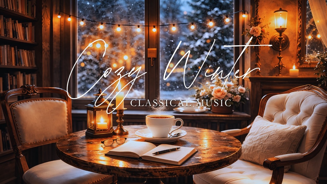 Cozy Winter Evening Café Music | Romantic Modern Classical for Relaxation