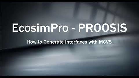 12. Step-by-Step. EcosimPro-PROOSIS Introduction. Connection with MS VC++