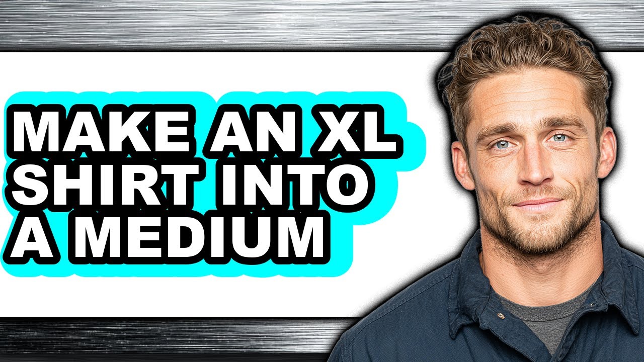 How to Make an Xl Shirt Into a Medium (only Way) - YouTube