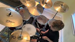 Nicholas plays everlong by the foo fighters#foofighters #drummer #rock