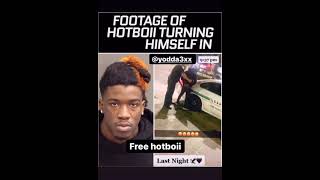 Footage Of Hotboii Turning Himself In #rap #news