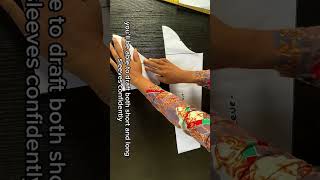 No Curve Ruler?Do This Instead #fashiondesign #patterndrafting #sleevedrafting #fashion #stylebyreme