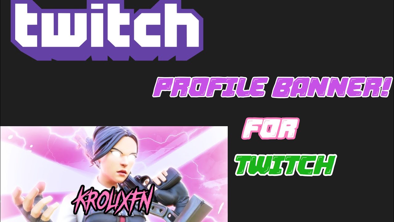 How To Change Your Profile Banner For Twitch Ios Youtube