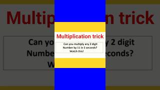 Math tricks- 2 digits multiplication tricks- Vedic maths - mental maths| Easy tricks-VL