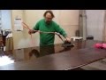 how to wet sand a large walnut table for a high gloss finish