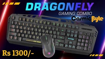 Cosmic Byte Dragonfly RGB Keyboard and Mouse Combo🔥| Best Combo under Rs 1399/-😍