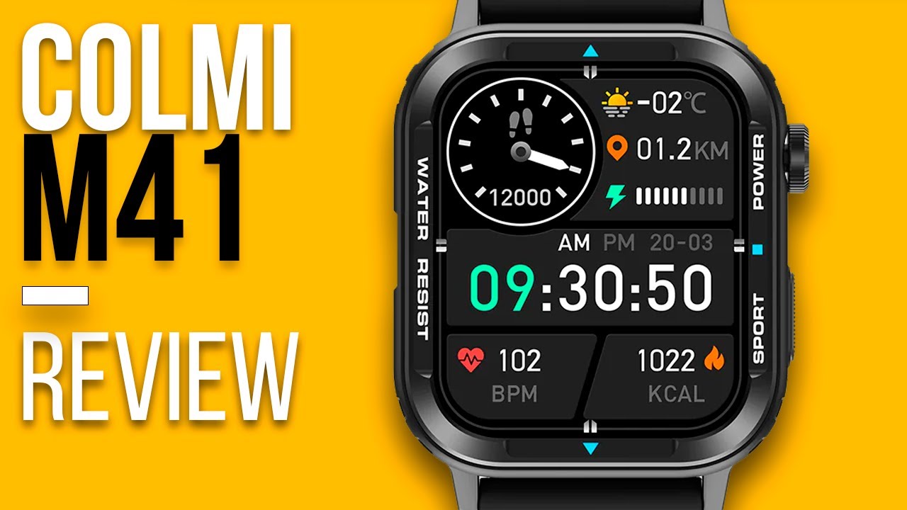 Smartwatch COLMI M41 Unboxing Review - MONITORAMENTO AVANÇADO e MUITO ...