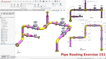 Solidworks Pipe Routing Exercise 151