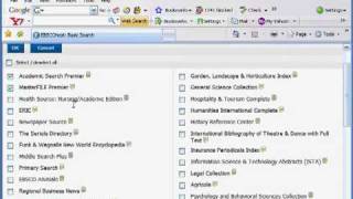 Choosing Databases in EBSCOhost.mov