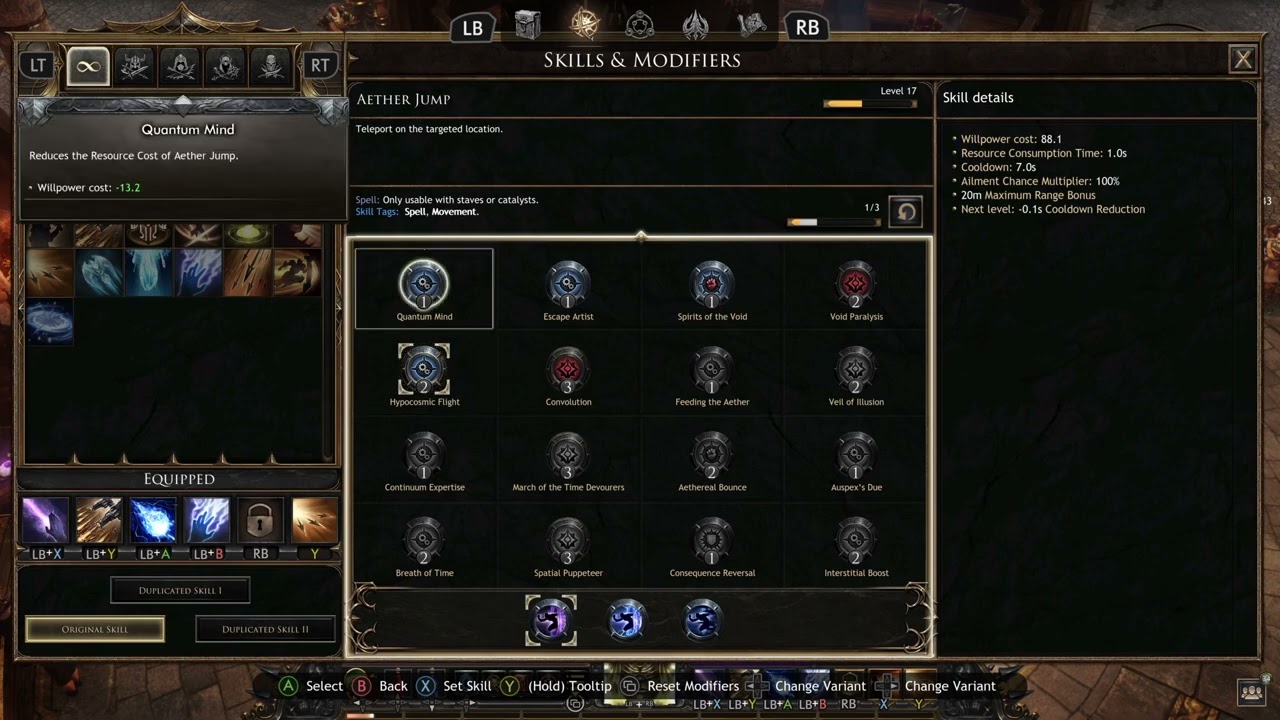 Wolcen Lords of Mayhem Xbox Series X : Skills experience increases power and then some.
