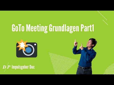 Goto Meeting Schulung Part 1 - Anmeldung und Raum erstellen