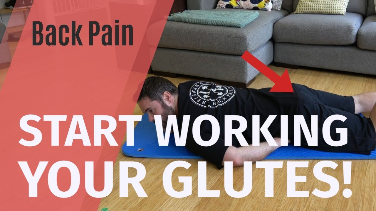 Back Pain Start Training Your Glutes (Clam Shells, Prone Hip