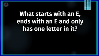 Riddles Quiz #1 | Try This Mental Test | (ENGLISH GAME)