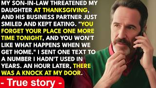 My Son-in-Law Threatened My Daughter at Thanksgiving Dinner. I Sent One Text, And His Entire Emp...