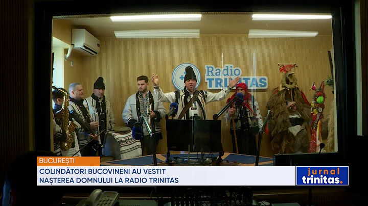 Colindtori bucovineni au vestit Naterea Domnului la Radio Trinitas