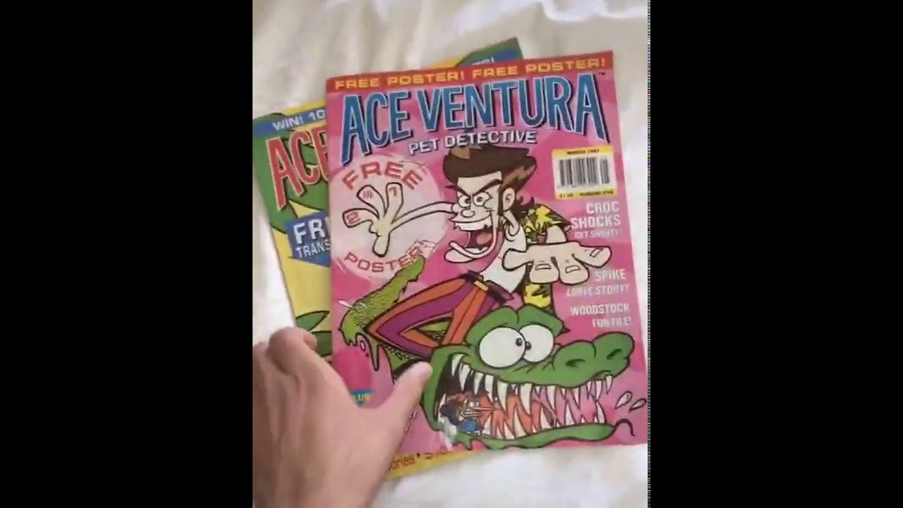 Ace Ventura Comic Book Magazines Circa 1996/1997 (from the UK)