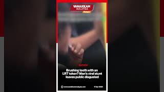 Brushing Teeth With An Lrt Token? Mans Viral Stunt Leaves Public Disgusted