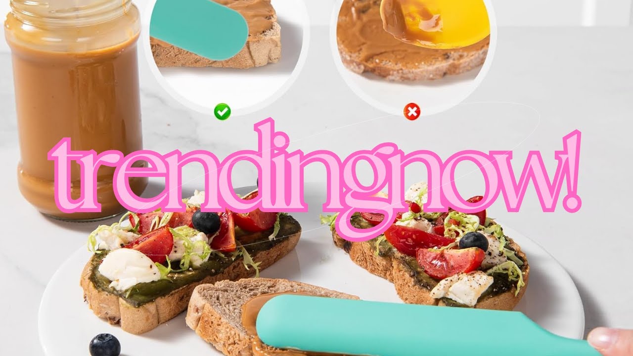 U-Taste Silicone Jar Spatula 🍯 Heat-Resistant & Flexible - Perfect for Baking & Spreading!