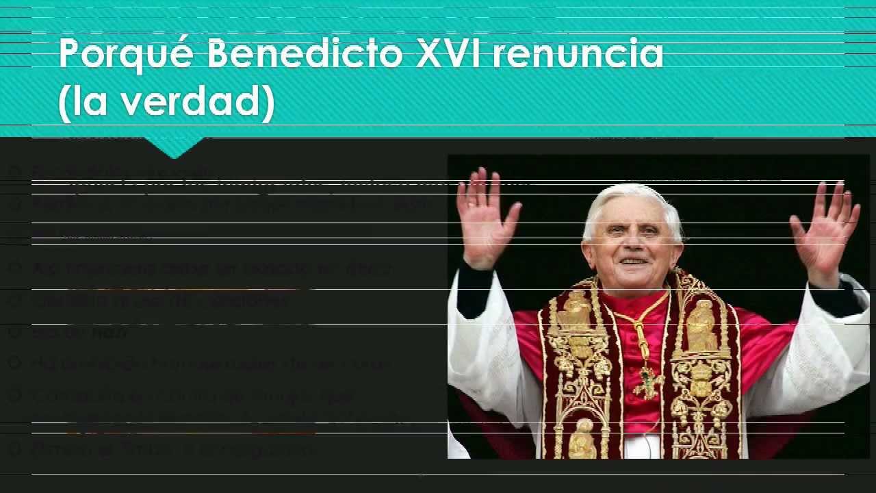 La verdad sobre la renuncia del Papa. satire comedy