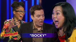 Jimmy Fallon's HILARIOUS Rocky Impression Gets STANDING OVATION on Password!