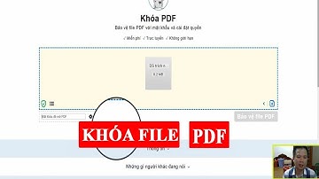 Cách khóa file PDF