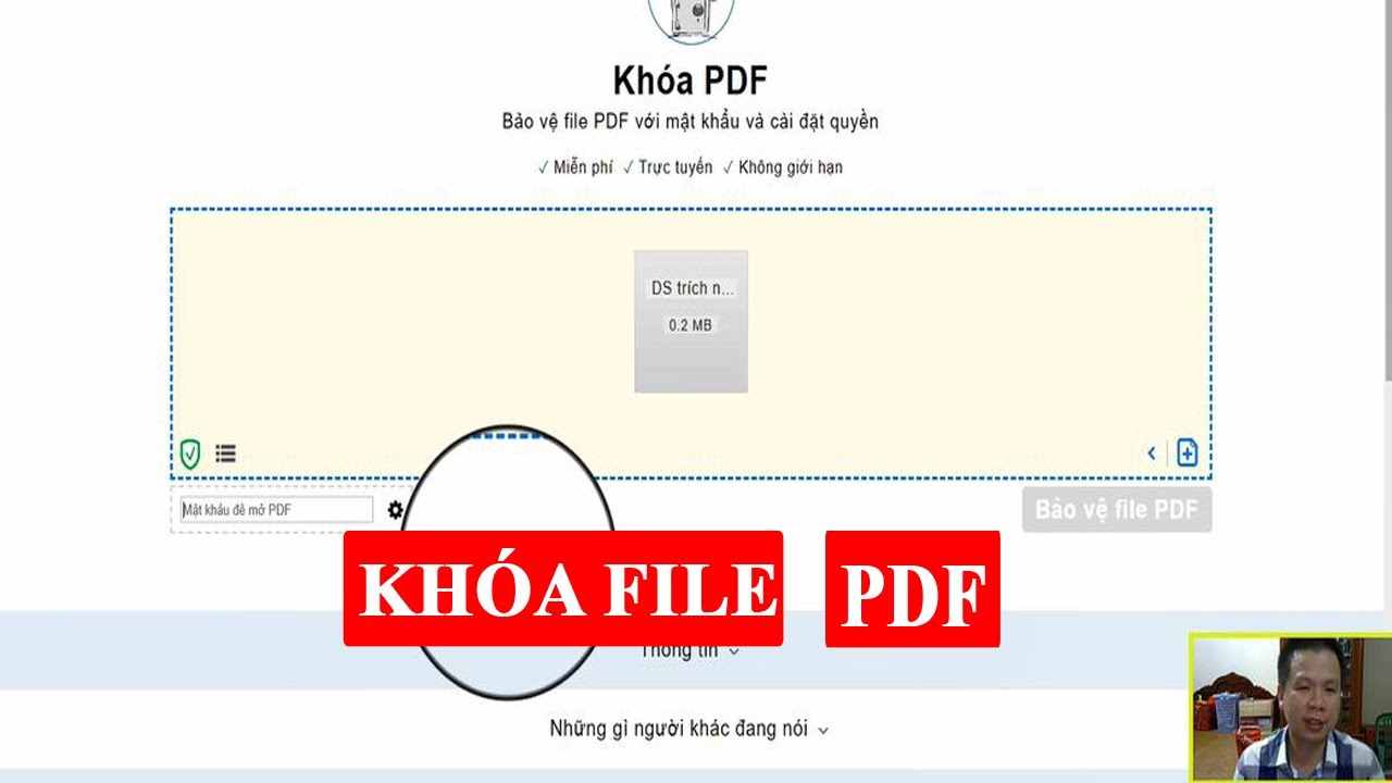 Cách khóa file PDF - YouTube