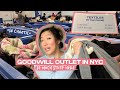 thrifting at the nyc goodwill outlet! ($2.19 / lb of clothing!!) + try on haul