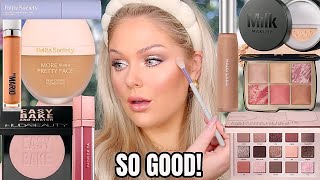 i tried new viral overhyped makeup full face first impressions testing new makeup tutorial
