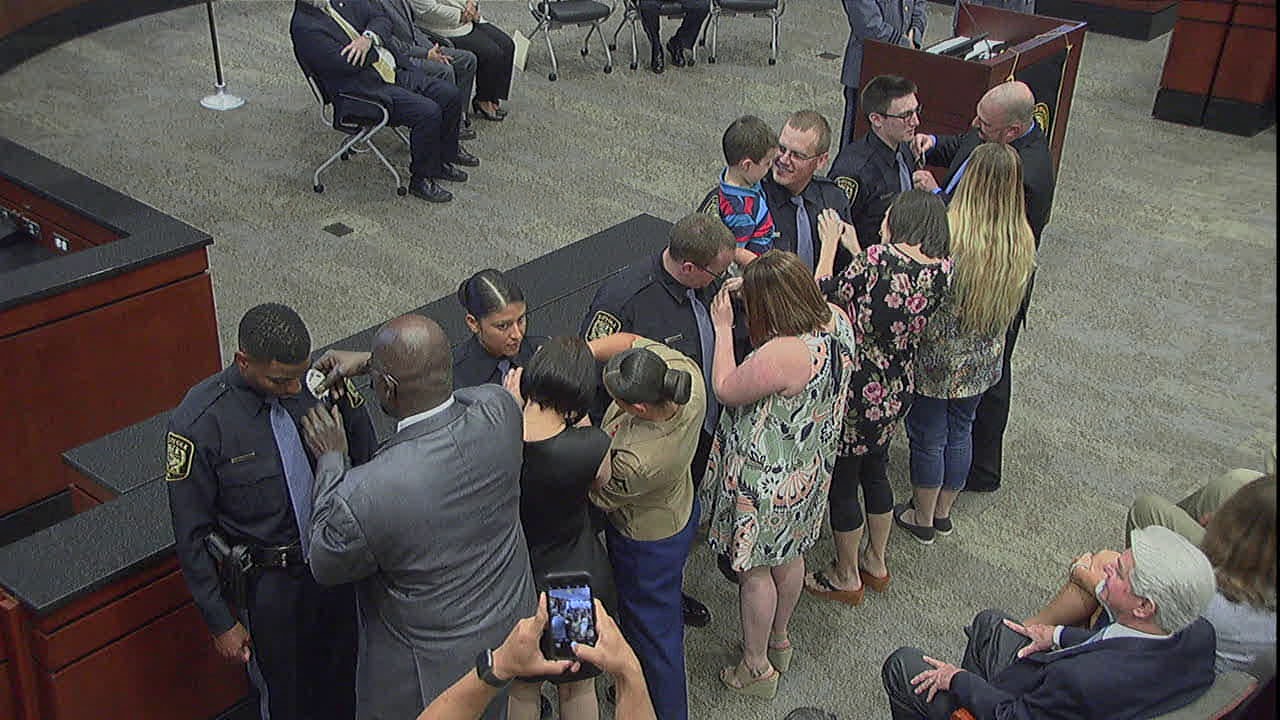 Suffolk Police Department Badge Pinning Ceremony (9-20-17) - YouTube