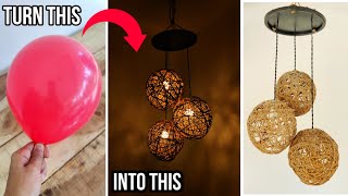 How to make an amazing wall hanging lamp | DIY hanging lamp | DIY lampshade