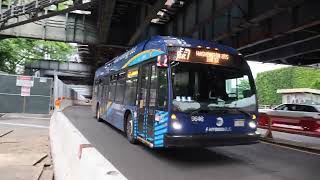 MTA NYCT #9646 on the Bx7 to Washington Hts 166th St